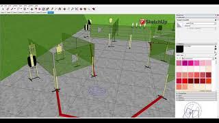 How to Draw USPSA Stages in Sketchup