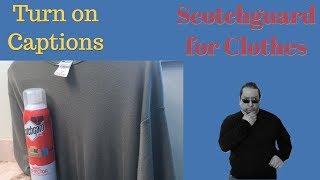 Seth's Travel Tips: Scotchguard For Clothes New Captions!