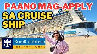 PAANO MAG-APPLY SA CRUISE SHIP /ROYAL CARIBBEAN INTL.#cruiseship #job #royalcaribbean #buhaycanada