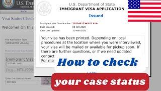 How to check US Interview  appointment letter// Immigration status #dvlottery #usa #immigration