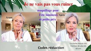 Maquillage de l'été petits prix  aux couleurs du lagon. La chaine beauté des Femmes de 60 ans