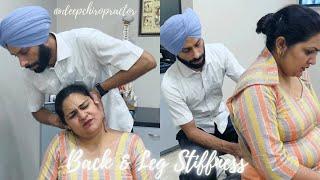 Back & Leg Stiffness #deepchiropractor #bodystiffness #chiropractor #ludhiana #punjab #backpain