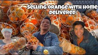 Selling orange with home delivered options |  customers feedback 