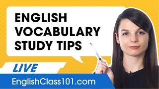 Vocabulary Study Tips in English!