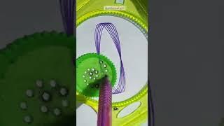 Easy Spirograph Designs|Colourful Spirograph Art #shorts #youtubeshorts