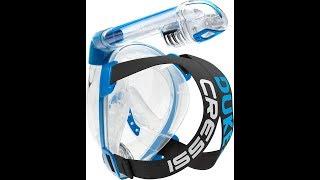 Cressi Adult Snorkeling Full Face Mask Wide Clear View, Anti Fog System Easy Breathing Safety First