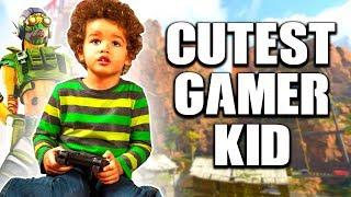 APEX LEGENDS CUTEST GAMER KID EVER! WE DESTROYED THE WHOLE LOBBY!