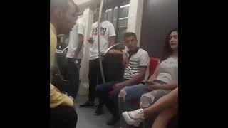 Bakı metrosunda görünməmiş hadisə - qız oğlanla...