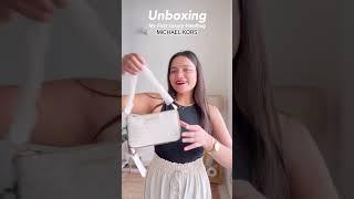 UNBOXING Michael Kors Shoulder Bag  My First Luxury Bag #michaelkors #luxuryhaul #luxurybag #mk