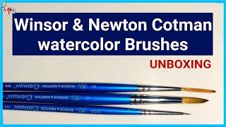 WINSOR &NEWTON Cotman Watercolor Brushes | unboxing| prarthisj arts