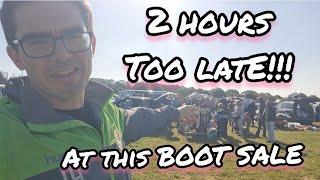 When arriving on time is 2 HOURS TOO LATE... South Wales BIGGEST BOOTSALE