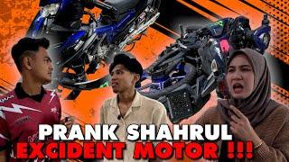 PRANK EXCIDENT MOTOR ALIF!! ALIF MARAH MOTO HANCUR!!