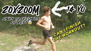 20x200M Workout At 14 Years Old // The Sub 3:35 Project-Episode 4