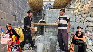 Mahdi going to a worker to prepare doors and windows for Zulfa's hut