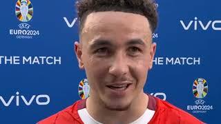 Ruben Vargas Post Match Interview Switzerland vs Italy 2-0