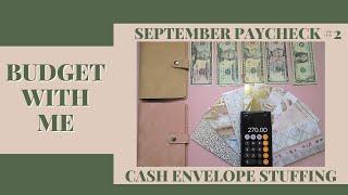 September Paycheck #2 Cash Envelope & Sinking Funds Stuffing (Beginner Friendly) | SimplyKay