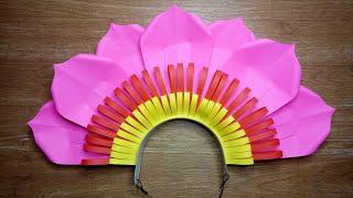 EASY HANDMADE PAPER FLOWER HEADDRESS