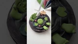 Shrek cookie royal icing 101 linked in my bio #cookiedecorating #oddlysatisfying #asmr