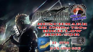 Final Fantasy VII V1.00 Remake DX12 Benchmark I7 3770 GTX 1060 6GB 16GB RAM6GB 16GB RAM