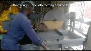 DIY Home Made Building stone dressing machine (Machine Cut stone)