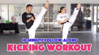 10-MIN TAEKWONDO KICKING WORKOUT (Follow Along) | Ft. Donavan Barrett