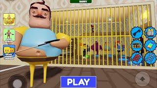 HELLO NEIGHBOR BARRY'S PRISON RUN! (First Person Scary Obby)