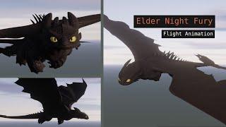 Elder Night Fury  | 3D Flight Animation