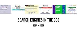 Search Engines in the 90s