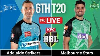 ADS vs MLS | Adelaide Strikers vs Melbourne Stars 6th Match Live | BBL 2024-25