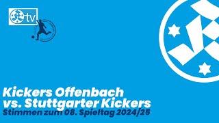 8. Spieltag Regionalliga Südwest 2024/25 Stimmen Kickers Offenbach - Stuttgarter Kickers