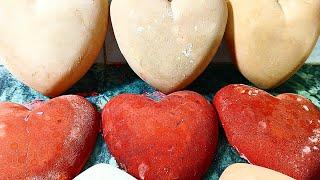 Soft Gym Chalk Hearts Crushing |Oddly Satisfying|Asmr|