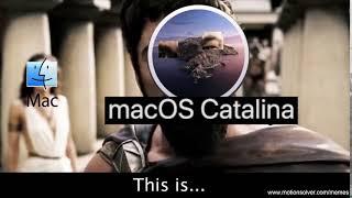 Funny meme: macOs Catalina Update