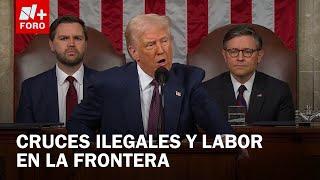 Donald Trump habla de cruces ilegales y labor de patrulla fronteriza en EE. UU. - Las Noticias