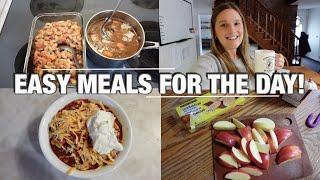 FULL DAY OF FOOD! | EASY MEAL IDEAS | COOK WITH ME!