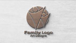 Professional Family logo Design Tutorial Adobe Illustrator