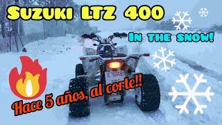 🟡 SUZUKI LTZ 400 in the SNOW  | REACCIONO a mi Primer Video‼️