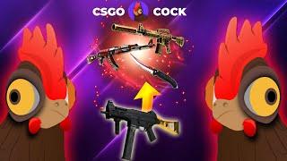 I WON $350 KNIFE FROM $7 SKIN ON CRASH?!?! CSGOCOCK PROMO CODE | DIMISOFT