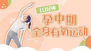 10分钟孕中期全身有氧 孕12周～28周 全程站立无器械｜10 MIN Pregnancy Workout for 2nd trimester