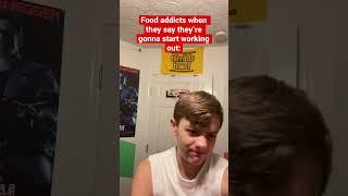 #shorts Food addicts when they work out 
