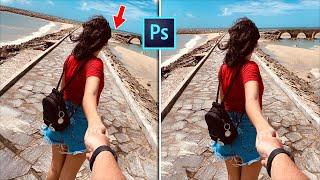How To Straighten Images Photoshop 2020 Tutorial