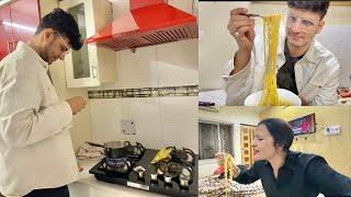 Nischay ne kiya maggi cooking and eating challenge