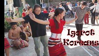 Koreans playing gongs at Pinsao NHS