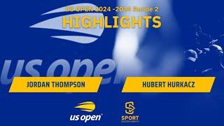 Jordan Thompson - Hubert Hurkacz | Highlights - Runde 2 im Herren Einzel, US Open 2024 | SDTV Tennis