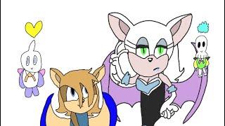 Mephilia the Bat, Skull the Chao, Jessi the Bat and Love the Chao