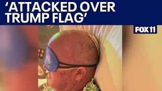 OC man says neighbor attacked him over his Trump flag