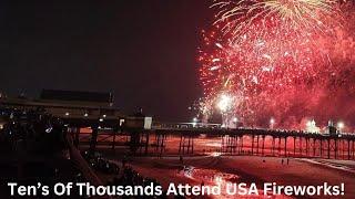 THOUSANDS Flock To Blackpool For The USA Fireworks Last Display!