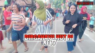 PARA IBU-IBU DESA JAMBU GEULIS JUGA IKUT LOMBA MENGELUARKAN BOLA!!