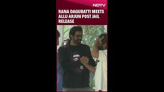 Allu Arjun News | Rana Dagubatti Meets Allu Arju At His Residence