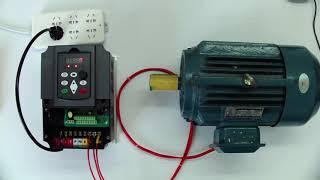 220V5 5kw Inverter with motor current waveform test