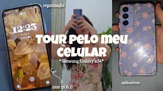 Tour completo pelo meu celular ️ |  Samsung a54, organização, apps de produtividade e + 